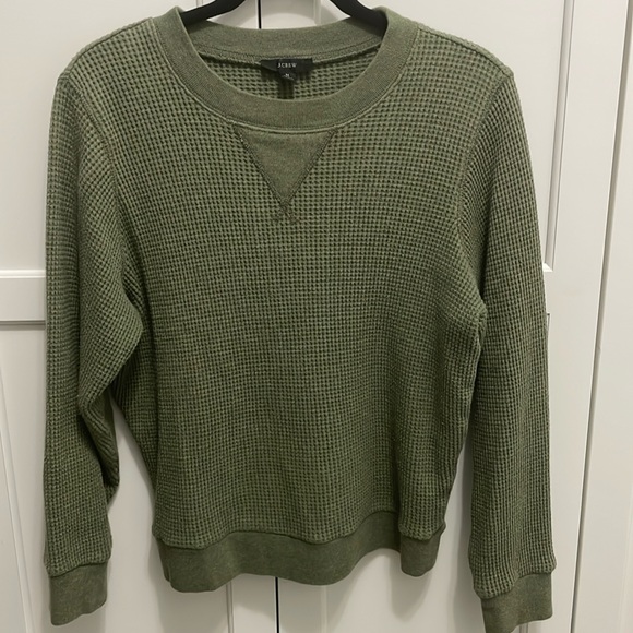 J. Crew Sweaters - J. Crew Relaxed Cotton Crewneck Pullover Sweater